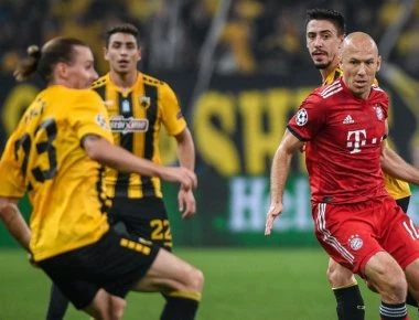 ΑΕΚ - Μπάγερν 0-2: «Έπεσε» μαχόμενη - Μαρτίνεθ και Λεβαντόβσκι σε 122 δευτερόλεπτα διαμόρφωσαν το αποτέλεσμα (βίντεο)